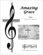 Amazing Grace 2 Part SAB choral sheet music cover